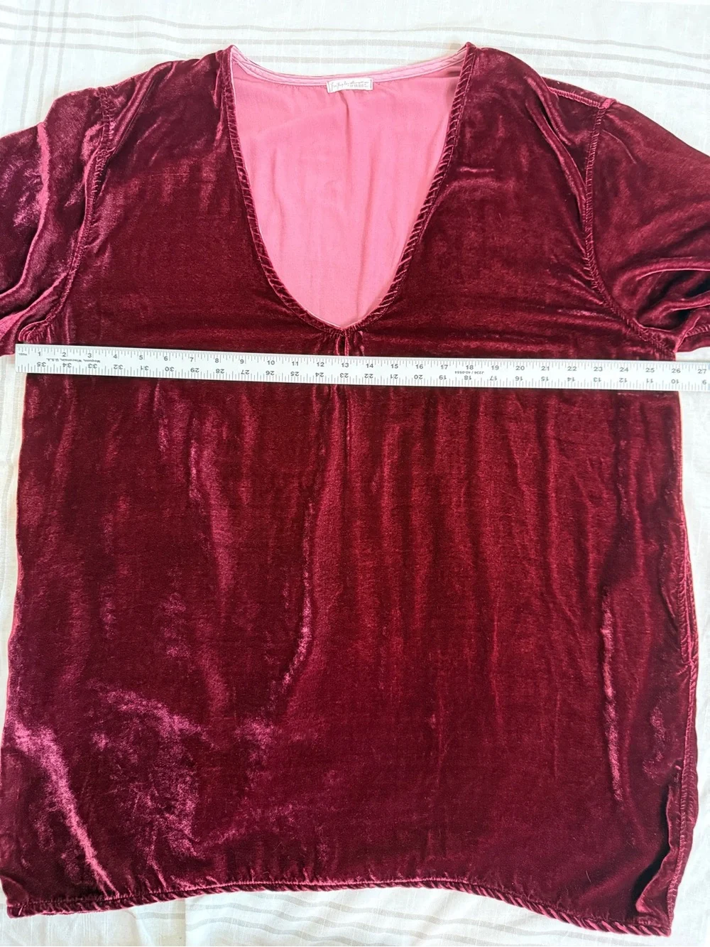 Free People x CP Shades Velvet She’s Got It Shirt Dress Large Burgundy